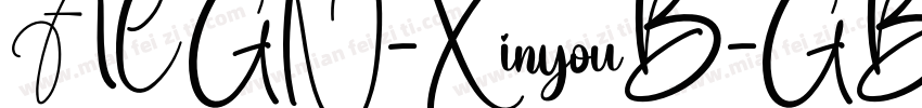 ACGN-XinyouB-GB Regular字体转换